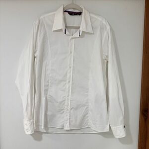 BMW M Series Button Down Shirt Mens XL White Embroidered Logo | Motorsport